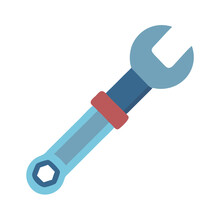  Modern ratchet wrench icon design for mechanics