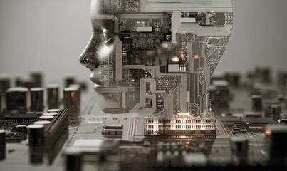 Poster - Combining technology and human-like features in digital art design