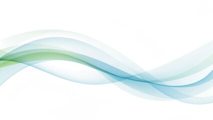 Poster - Gray green and blue flow of wavy lines abstract wave, modern digital background with fluid motion, dynamic soft curves blending in harmony, perfect for contemporary abstract design themes