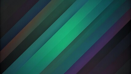 Poster - Vibrant diagonal blue-green abstract stripes pattern, dynamic motion background, futuristic lines, energetic texture, modern digital artwork, vibrant color blend, sleek visual style