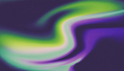 Poster - abstract neon green flame on dark background, vibrant gradient swirl with purple shadows, perfect for digital art, poster design, or album cover concept

