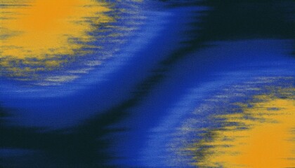 Aufkleber - abstract cosmic streak of yellow and blue light over dark space background for sci-fi cover, digital art poster, futuristic motion graphic or print

