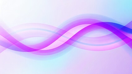 Aufkleber - Blue and purple elegand background with wavy lines, abstract gradient waves design with smooth flowing curves, soft light blend of violet and blue tones perfect for modern digital artwork