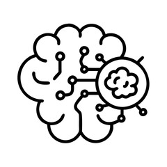 Poster - Artificial intelligence brain machine learning ai neural network deep learning technology concept
