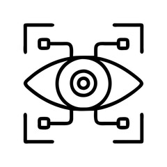 Poster - eye scan iris recognition security biometric scanner technology authentication identity access contr