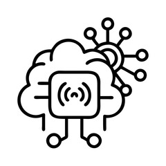 Poster - Cloud technology network connection data server computing storage system digital service internet wifi