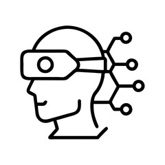 Poster - Virtual reality augmented reality vr ar metaverse digital future technology innovation headset experience