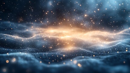 Wall Mural - Cosmic dust clouds illuminate a swirling nebula.