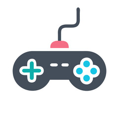 Aufkleber - Joystick Icon Representing Gaming Controller and Interactive Gameplay Device
