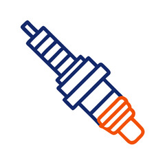 Poster - Spark Plug Icon Representing Ignition Component and Engine Combustion System