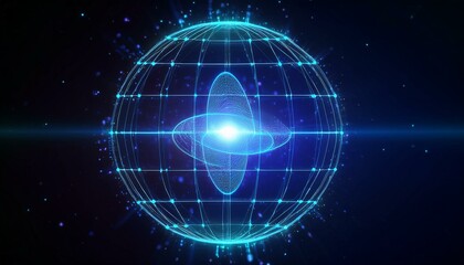 technology with binary code background
