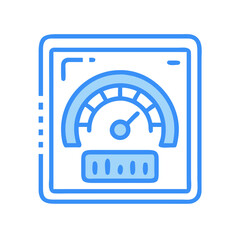 Leinwandbilder - SSD with Speedometer Icon Representing High-Speed Digital Storage Performance