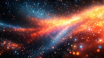 Wall Mural - Cosmic nebulae, a vibrant display of celestial energies.