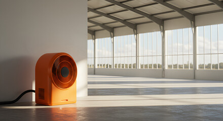 isolated smart fan unit in modern farm structure