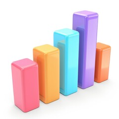 Poster - Colorful bar graph illustrating increasing data points.