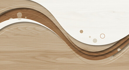 Poster - Wooden Wave Texture Abstract Background for Modern Design Projects