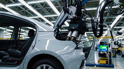 Poster - Advanced Automation in Car Manufacturing Factory Process