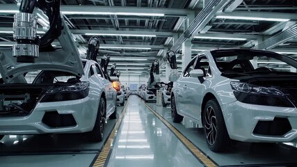 Poster - Advanced Robotic Precision in Automotive Assembly Line Production