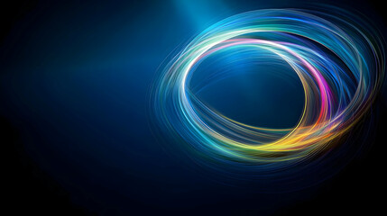 Poster - Abstract Glowing Circle Pattern Design