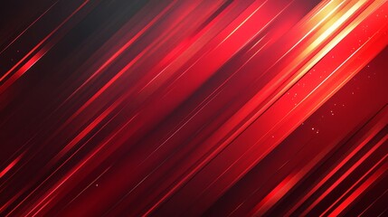 Poster - Abstract red diagonal geometric shape background with shiny lines. Modern rounded lines design elements. Suit for poster, banner, brochure, corporate