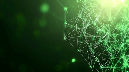 Poster - Abstract Green Geometric Network Design Background