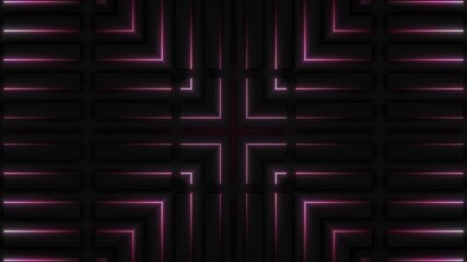Wall Mural - This stock motion graphics video includes a clip of a Glowing Line Pattern