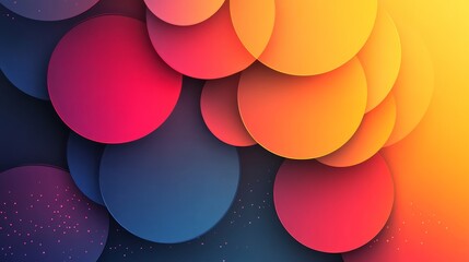 Poster - Abstract gradient circle shape background. Dynamic shapes composition. Minimal geometric design. Modern graphic. Suit for poster, cover, backdrop, banner, card, presentation