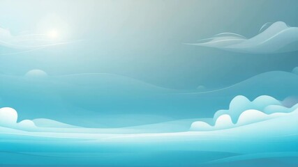 Poster - light blue gradient background for design