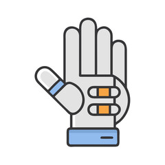 Poster - Robotic Hand Icon, Future Technology and Smart Design