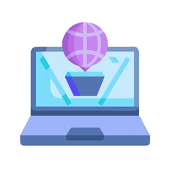 Poster - Global Technology Laptop Connection Internet Network
