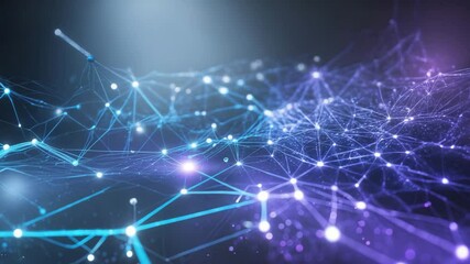 Poster - Abstract line network with a background