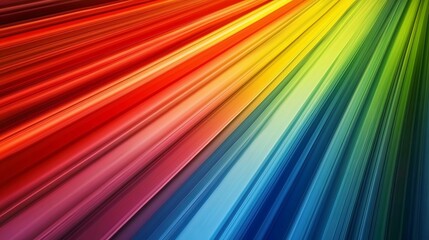 Poster - Vibrant Rainbow Stripes Abstract Background Digital Art Modern Colorful Design Gradient Texture Illustration for Web Banner Poster Wallpaper Graphic  