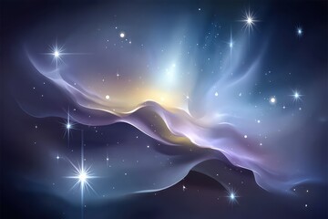 An abstract background concept featuring a cosmic galaxy in outer space exists