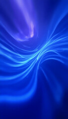 Aufkleber - Soft, flowing waves of vibrant blue light dance through the digital canvas, evoking a sense of calm and wonder in a serene twilight setting, perfect for imaginative minds Generative AI