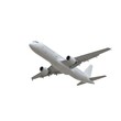 © Ms Vector - 3d airplane stock photo: commercial airline isolated on white background