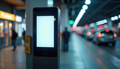 Poster - Digital Signage Display in Busy Urban Transportation Hub  