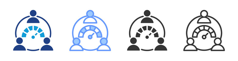 Poster - Performance icon set multiple style collection