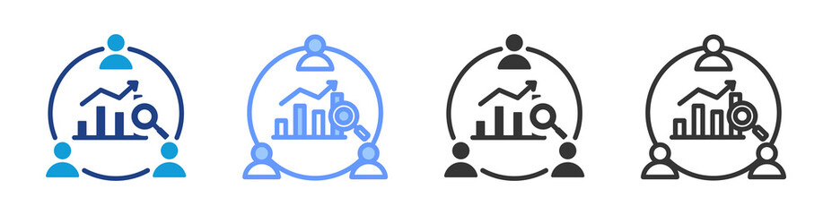 Poster - Accountability icon set multiple style collection