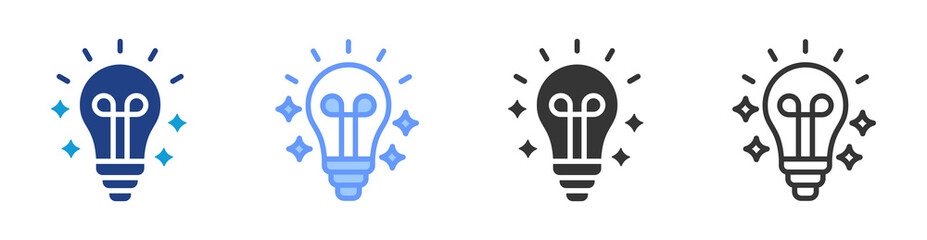 Poster - Inspiration icon set multiple style collection