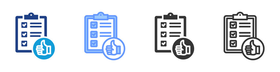 Poster - Grading icon set multiple style collection