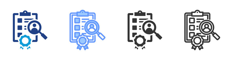 Poster - Standards icon set multiple style collection