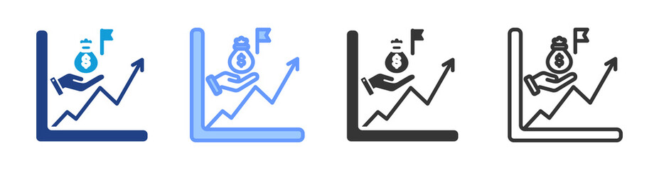 Poster - Underwriter icon set multiple style collection