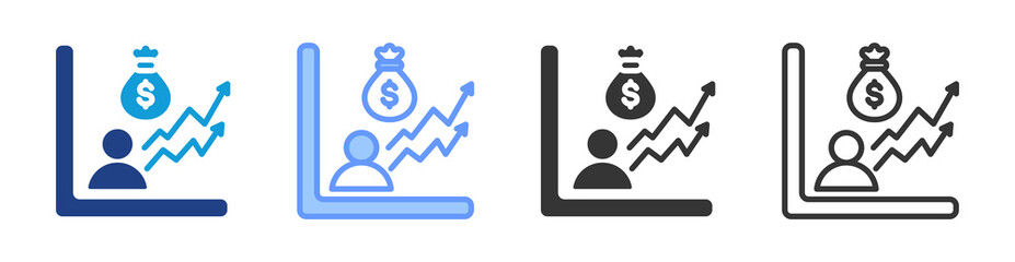 Poster - Market Maker icon set multiple style collection