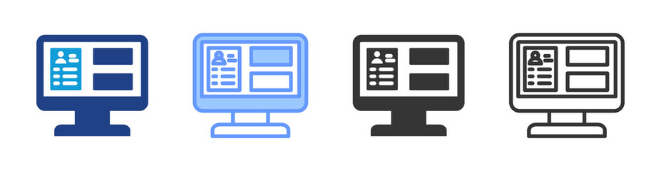 Poster - Assessment Tools icon set multiple style collection