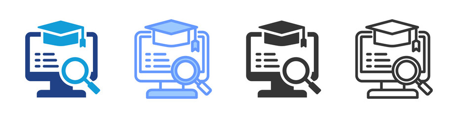 Poster - Learning Analytics icon set multiple style collection