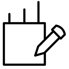 Poster - Market Planning Report Line Icon