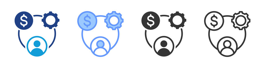 Poster - Resources icon set multiple style collection