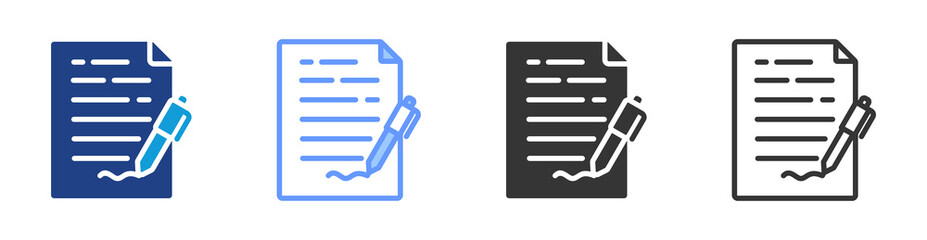 Aufkleber - Title Abstract icon set multiple style collection