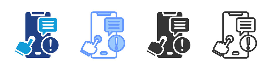 Aufkleber - Self Help icon set multiple style collection