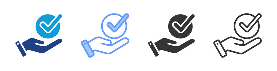 Poster - Convenience icon set multiple style collection